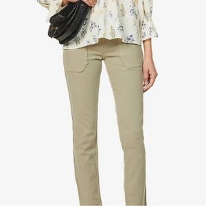 ba&sh Jeans Size 6 Khaki Denim Wash